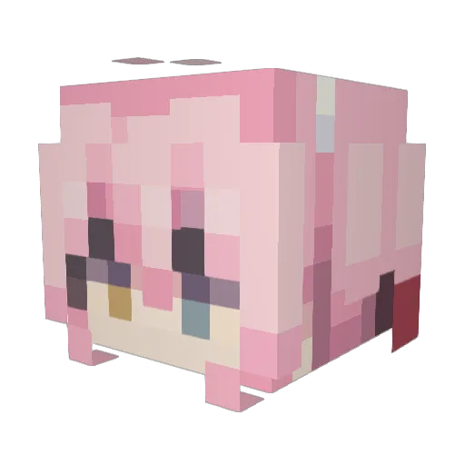 JAJA877 Minecraft avatar head, 3D render