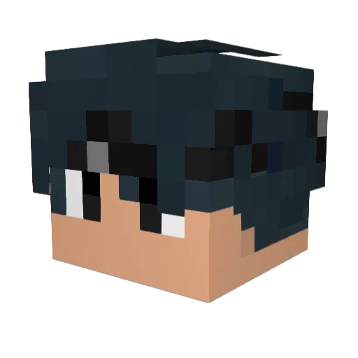 JAJAJAJA_L Minecraft avatar head, 3D render