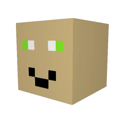 JAJOXDC Minecraft avatar head, 3D render