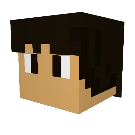 JAKED2019 Minecraft avatar head, 3D render