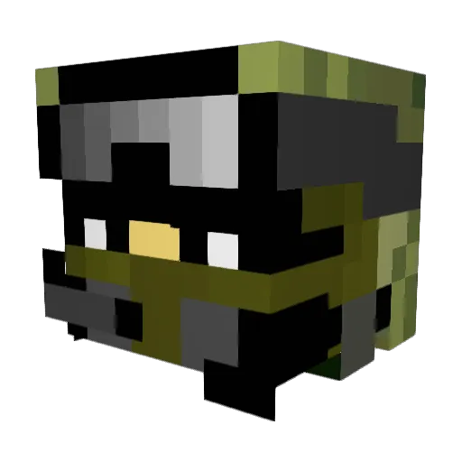 JAKE_1098 Minecraft avatar head, 3D render