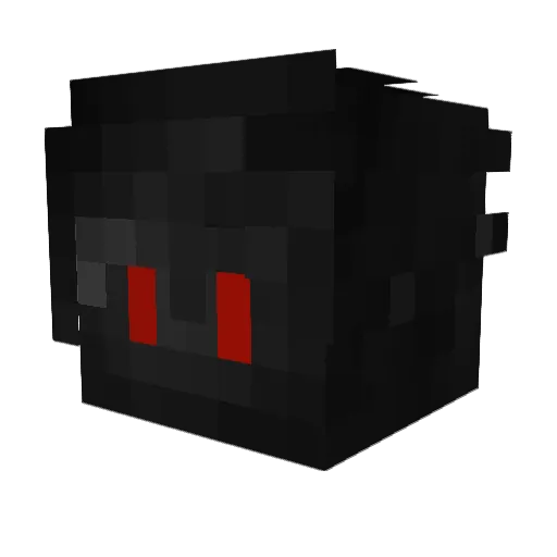 JAKKERC Minecraft avatar head, 3D render