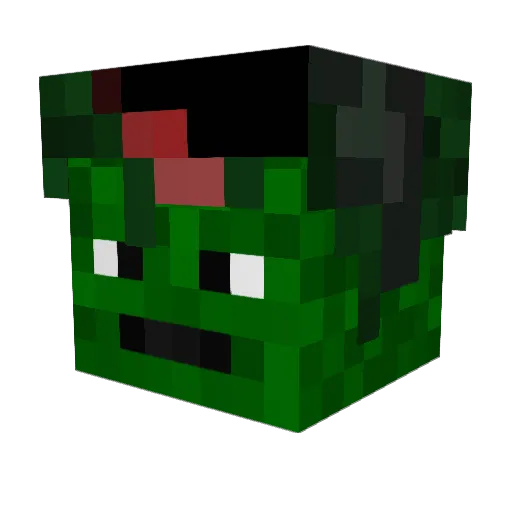JAKcat Minecraft avatar head, 3D render
