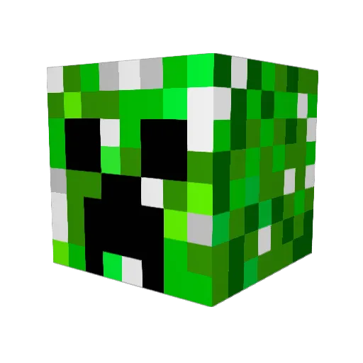 JALE893 Minecraft avatar head, 3D render