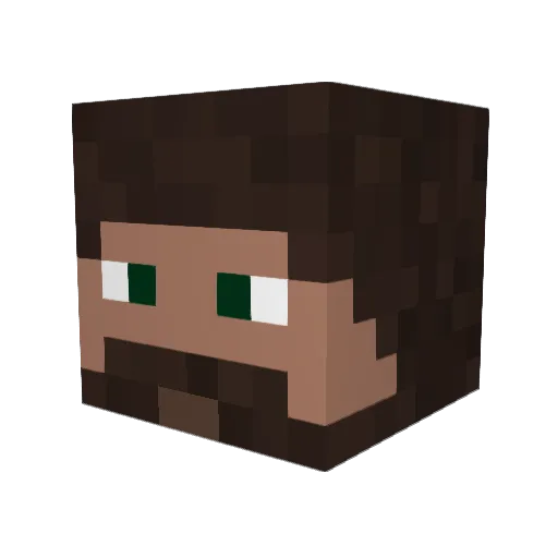 JALP3 Minecraft avatar head, 3D render