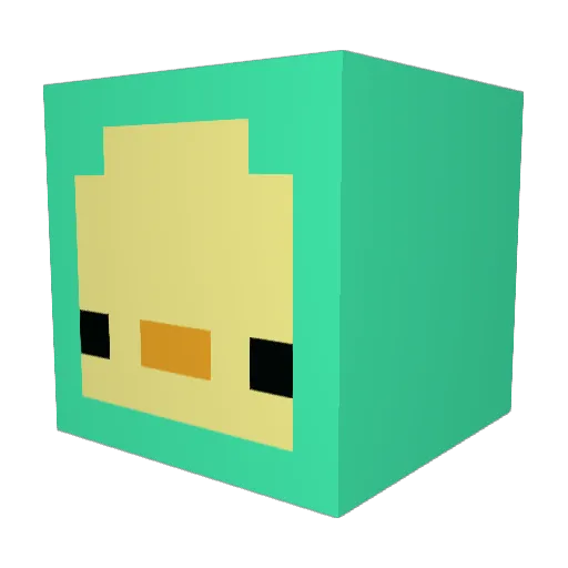 JALS995 Minecraft avatar head, 3D render