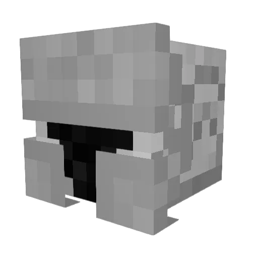 JAM200358 Minecraft avatar head, 3D render