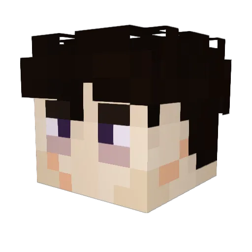 JAMBUILDER Minecraft avatar head, 3D render