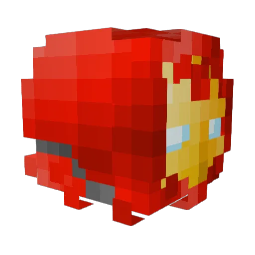 JAMESExcited Minecraft avatar head, 3D render