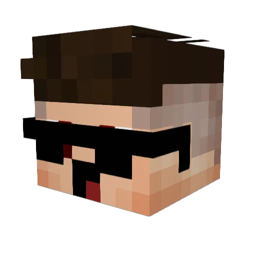 JAMONGAS_666 Minecraft avatar head, 3D render