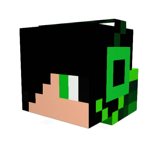 JAMOOON Minecraft avatar head, 3D render