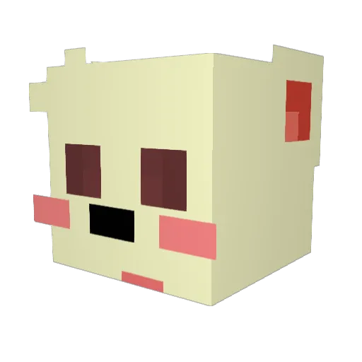JAMTAENGE Minecraft avatar head, 3D render