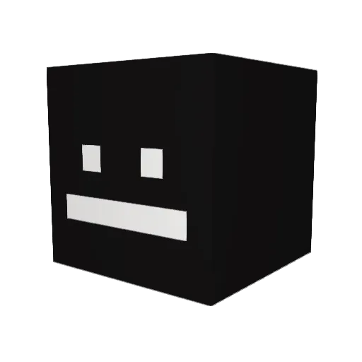 JAM_BAG Minecraft avatar head, 3D render