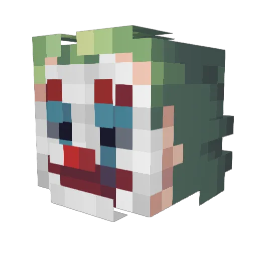 JANGWONBAE Minecraft avatar head, 3D render