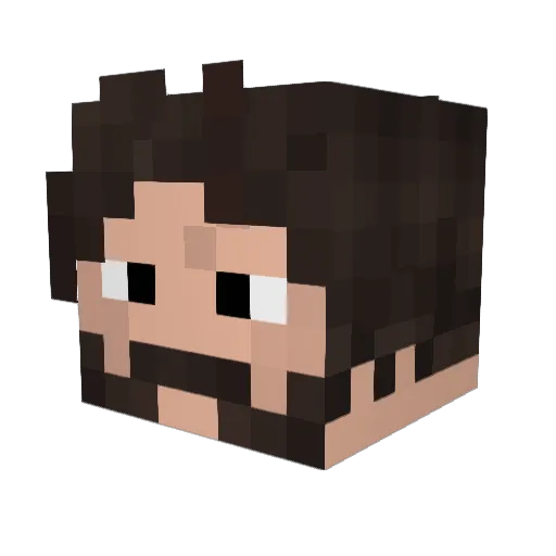 JAPB Minecraft avatar head, 3D render