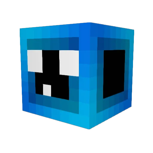 JAPXY Minecraft avatar head, 3D render