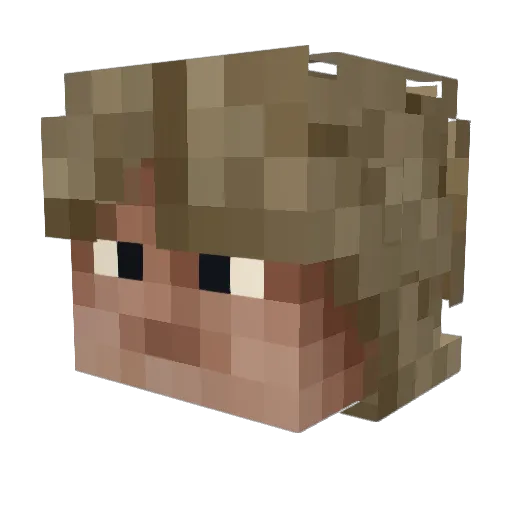 JARALDO_SVEN Minecraft avatar head, 3D render