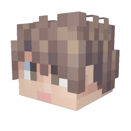 JARED_2077 Minecraft avatar head, 3D render