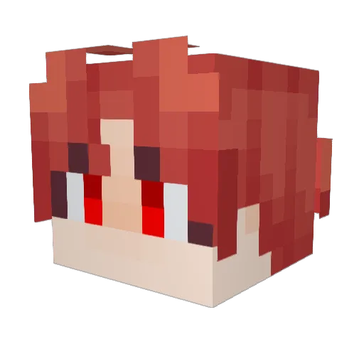JARRINGAURA595 Minecraft avatar head, 3D render