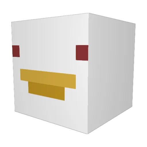 JARSXD Minecraft avatar head, 3D render