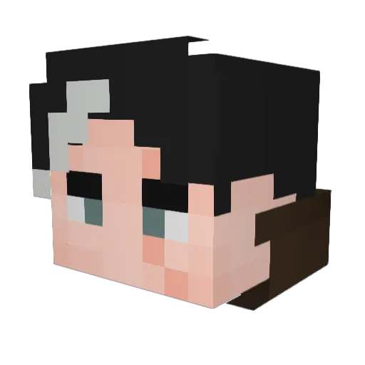 JASON_0X9 Minecraft avatar head, 3D render