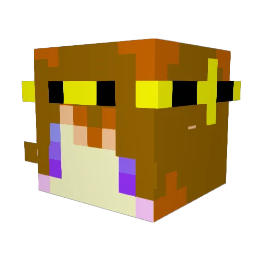 JASSCI Minecraft avatar head, 3D render