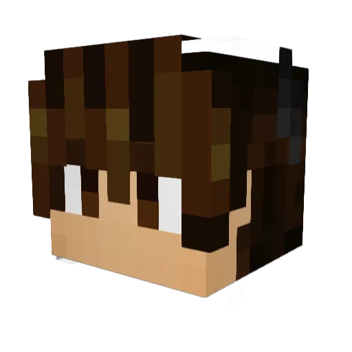 JAT2003 Minecraft avatar head, 3D render