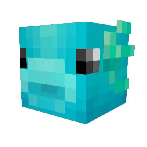 JATJR Minecraft avatar head, 3D render