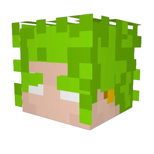 JATVITA Minecraft avatar head, 3D render