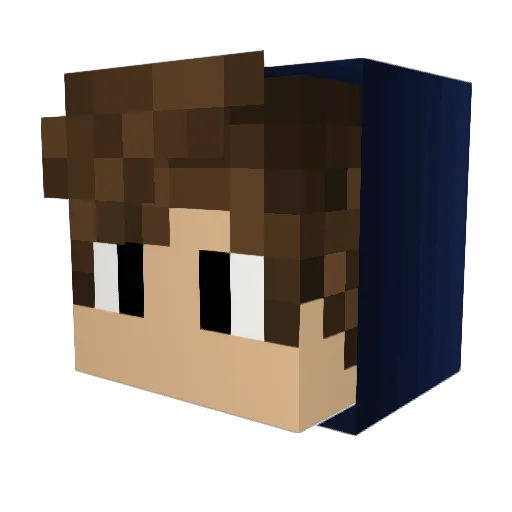 JAUMMMMM Minecraft avatar head, 3D render