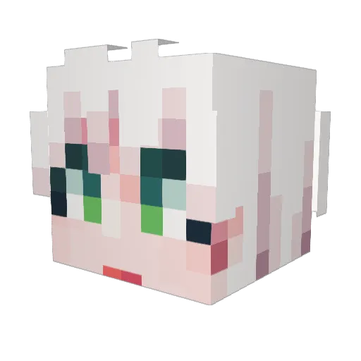 JAVA0103 Minecraft avatar head, 3D render