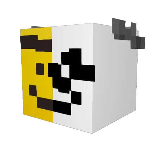 JAVAGOAT Minecraft avatar head, 3D render