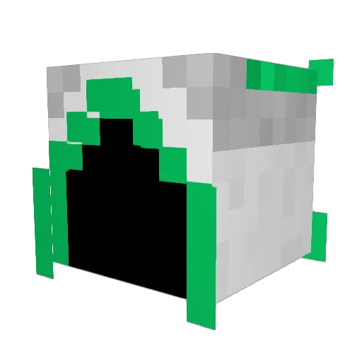 JAVIFB Minecraft avatar head, 3D render