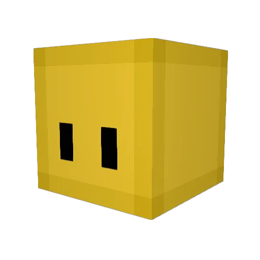 JAWSPIT Minecraft avatar head, 3D render