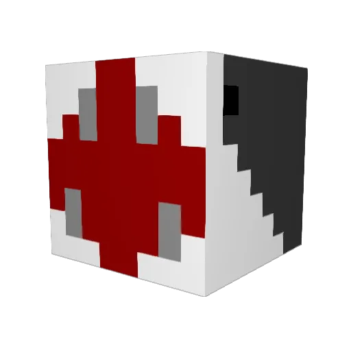 JAWSeatsu Minecraft avatar head, 3D render