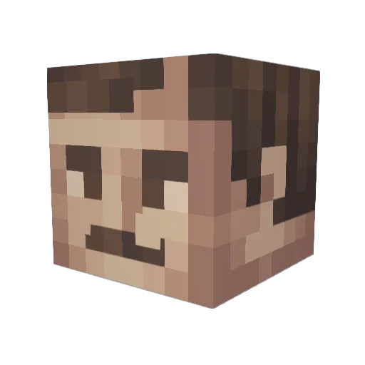 JAWphotoman Minecraft avatar head, 3D render