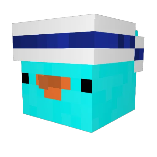 JAY23Bball Minecraft avatar head, 3D render