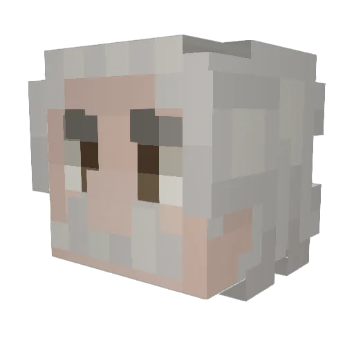 JAngel2012 Minecraft avatar head, 3D render