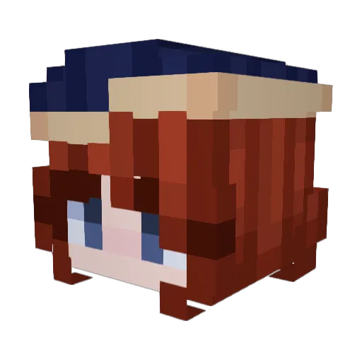 JApch Minecraft avatar head, 3D render
