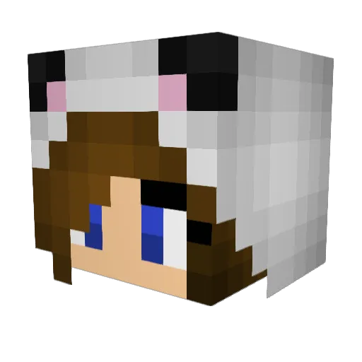 JB0011 Minecraft avatar head, 3D render