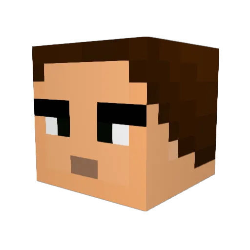 JB63 Minecraft avatar head, 3D render