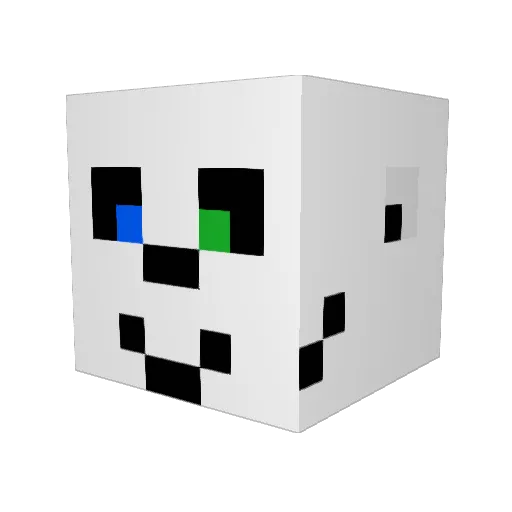 JB668 Minecraft avatar head, 3D render