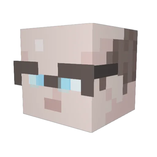 JBFalcon Minecraft avatar head, 3D render