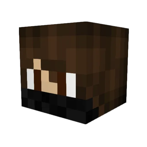 JBO2062 Minecraft avatar head, 3D render
