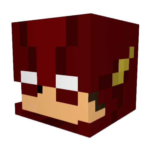 JBROJ Minecraft avatar head, 3D render