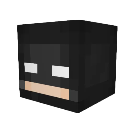 JBS_1710 Minecraft avatar head, 3D render