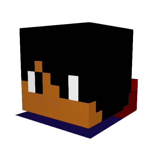 JB_1337 Minecraft avatar head, 3D render