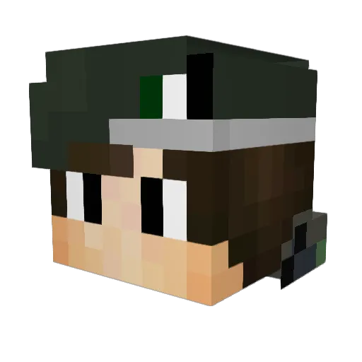 JB_CIDADE_BF Minecraft avatar head, 3D render
