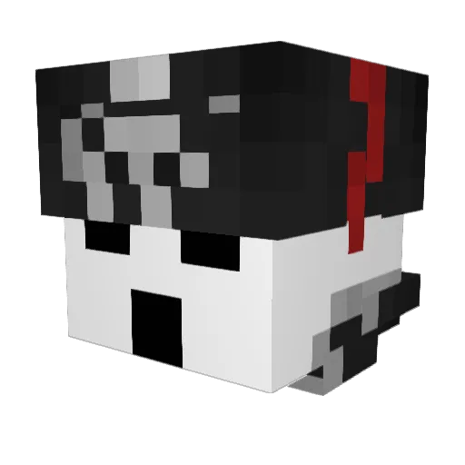 JB_Hitmarker Minecraft avatar head, 3D render