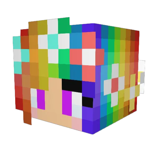 JB_THE_BULLET Minecraft avatar head, 3D render